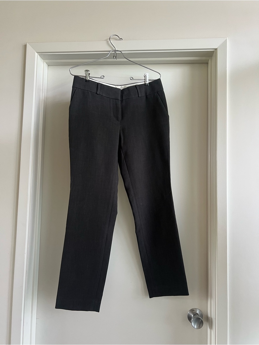 LOFT Black Women's Dress Pants with Subtle Trim